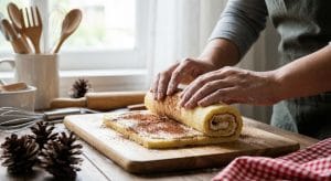 découvrez notre bûche de noël légère à la délicate crème de banane, un dessert festif et gourmand qui ravira vos papilles lors des fêtes.