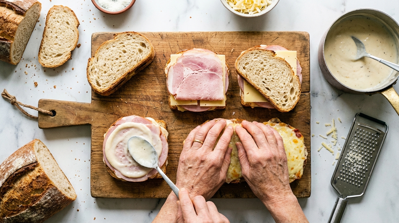 découvrez la recette express du croque-monsieur au jambon et fromage, facile à préparer pour un repas gourmand et savoureux en toute simplicité.