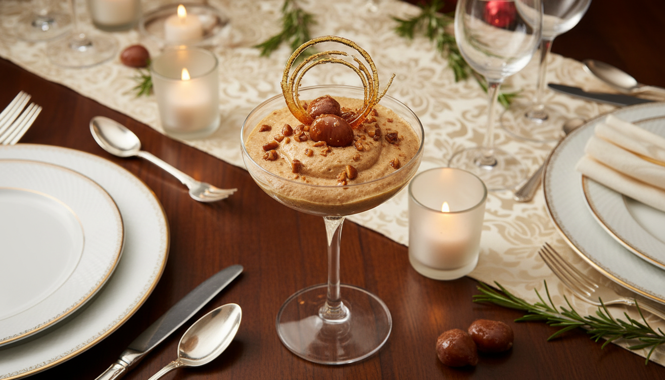 découvrez notre recette secrète de mousse aux marrons glacés, un dessert surprenant et délicieux qui émerveillera vos convives lors des fêtes.
