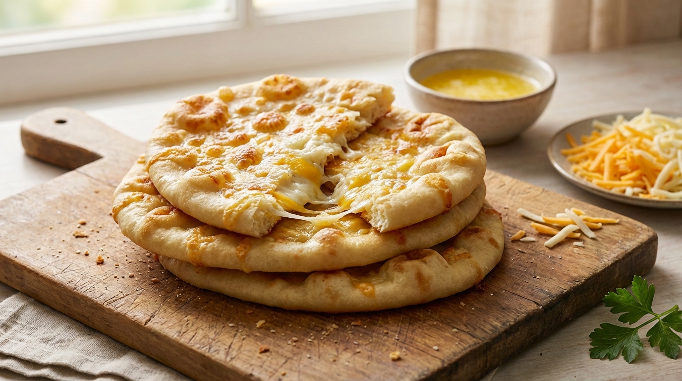 apprenez à préparer des naans au fromage délicieux et moelleux en seulement 8 minutes grâce à cette astuce simple et rapide.