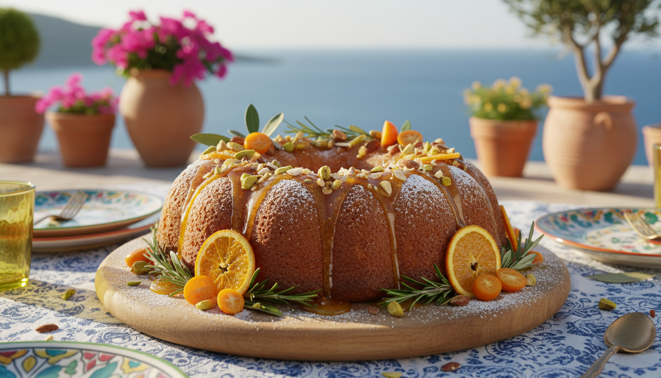 découvrez un gâteau moelleux à la clémentine, sublimé par l'huile d'olive citronnée et une onctueuse crème mascarpone, une délice festif parfait pour vos moments gourmands.