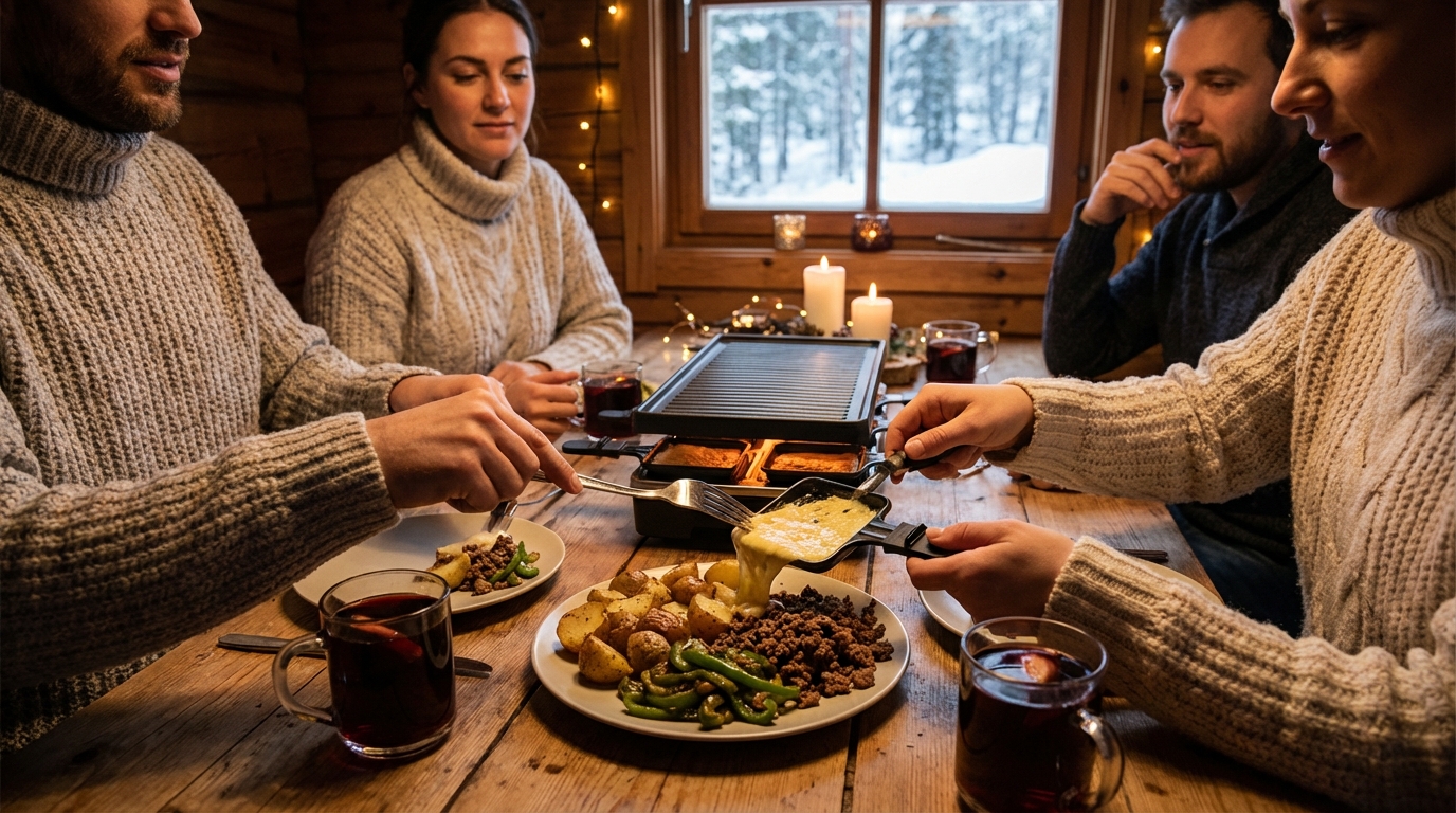 découvrez notre raclette revisitée avec un steak haché savoureux et des éclats de poivron vert croquants, pour un délice fondant et original qui ravira vos papilles.