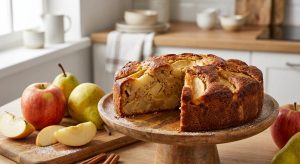 découvrez notre recette ultra facile du délice pomme-poire, un gâteau parfait pour des goûters frais et gourmands en toute simplicité.