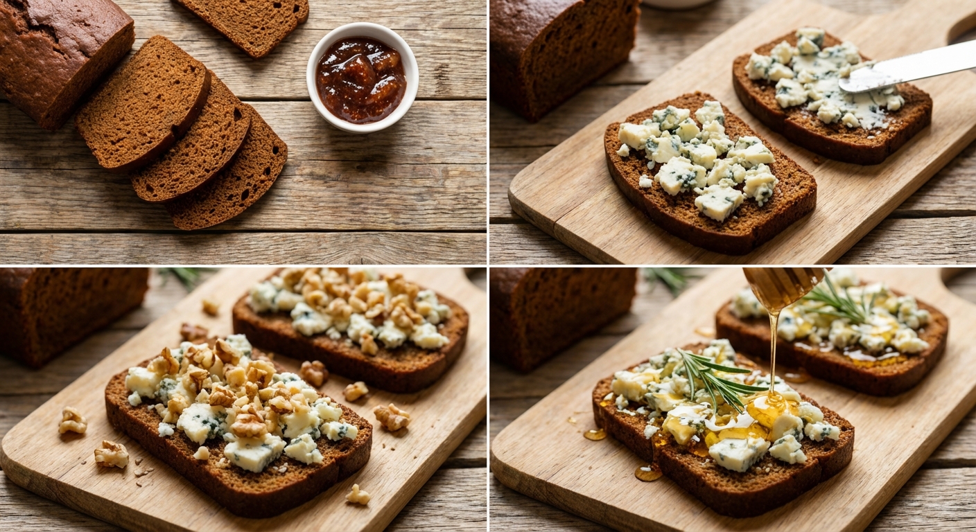 découvrez notre recette gourmande de toasts fondants au fromage bleu, parfaite pour régaler vos papilles pendant les fêtes de noël.