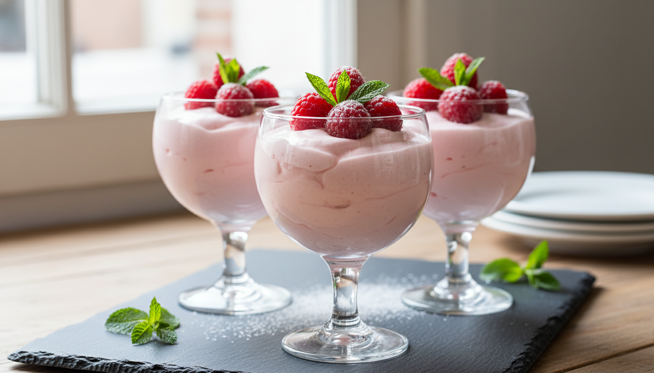 découvrez notre recette simple et rapide pour une délicieuse mousse légère à la framboise, parfaite pour un dessert frais et gourmand.