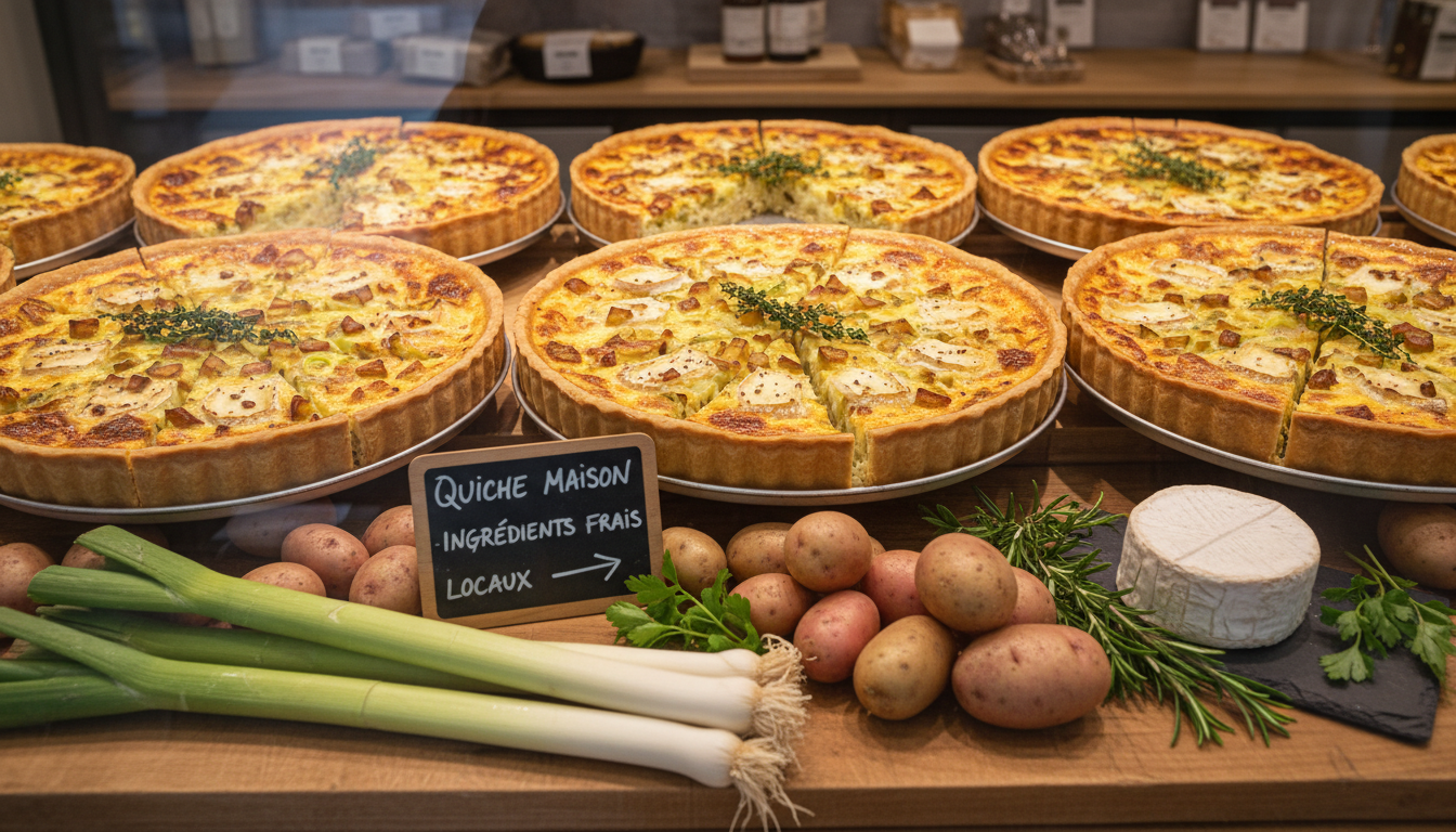 découvrez notre délicieuse quiche au chèvre frais, poireaux fondants et pommes de terre, une recette gourmande et simple à réaliser pour régaler toute la famille.