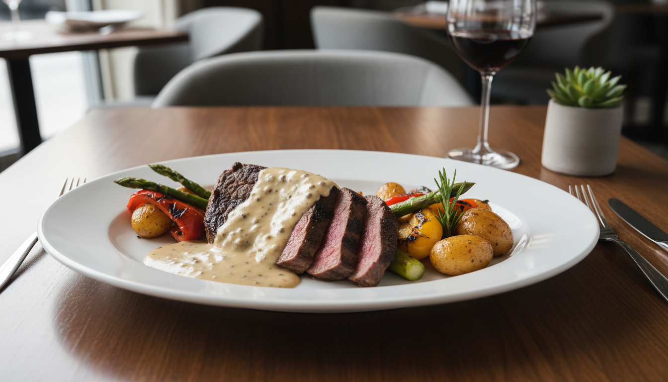 découvrez notre délicieuse sauce crémeuse au poivre vert et fromage frais, parfaite pour sublimer vos plats avec une touche gourmande et savoureuse.