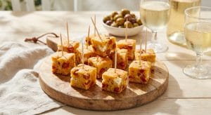 découvrez notre recette facile et savoureuse de cake salé au chorizo et fromage de chèvre, idéale pour un apéritif ou un repas convivial.