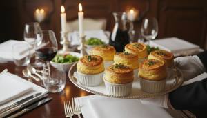découvrez notre recette facile de soufflés aux herbes fraîches, agrémentés de noisettes croquantes et de fromage fondant, pour un plat savoureux et gourmand.