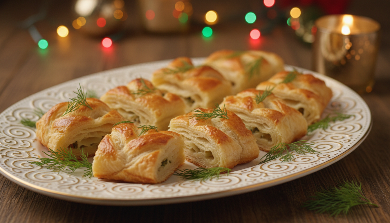 découvrez la tresse feuilletée saumon-fromage, une recette originale et savoureuse qui remplacera vos toasts pour un apéro de noël gourmand et convivial.