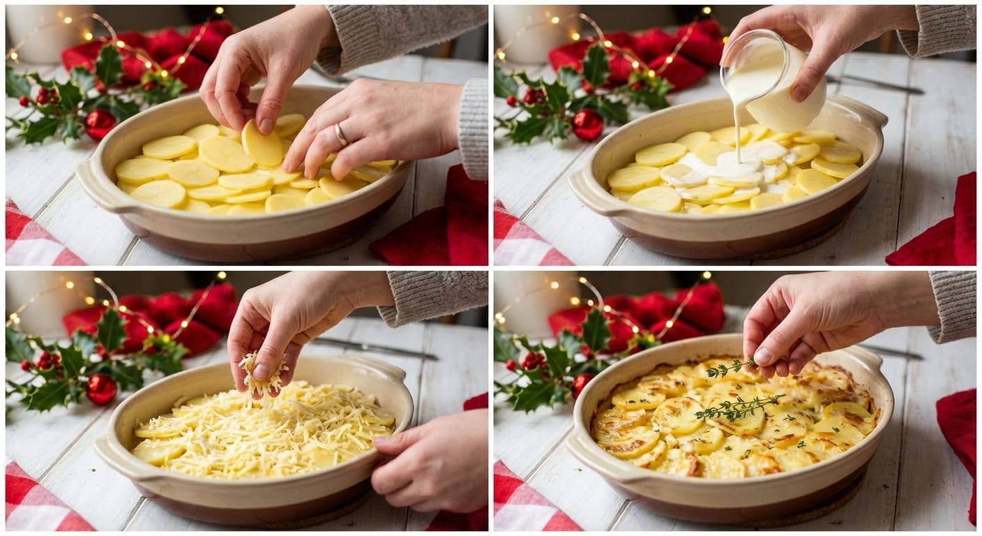 découvrez notre recette de gratin gourmand pour noël, délicieuse et économique à seulement 2,50 €. impressionnez vos invités avec un plat savoureux et facile à préparer qui fera sensation à votre table festive.