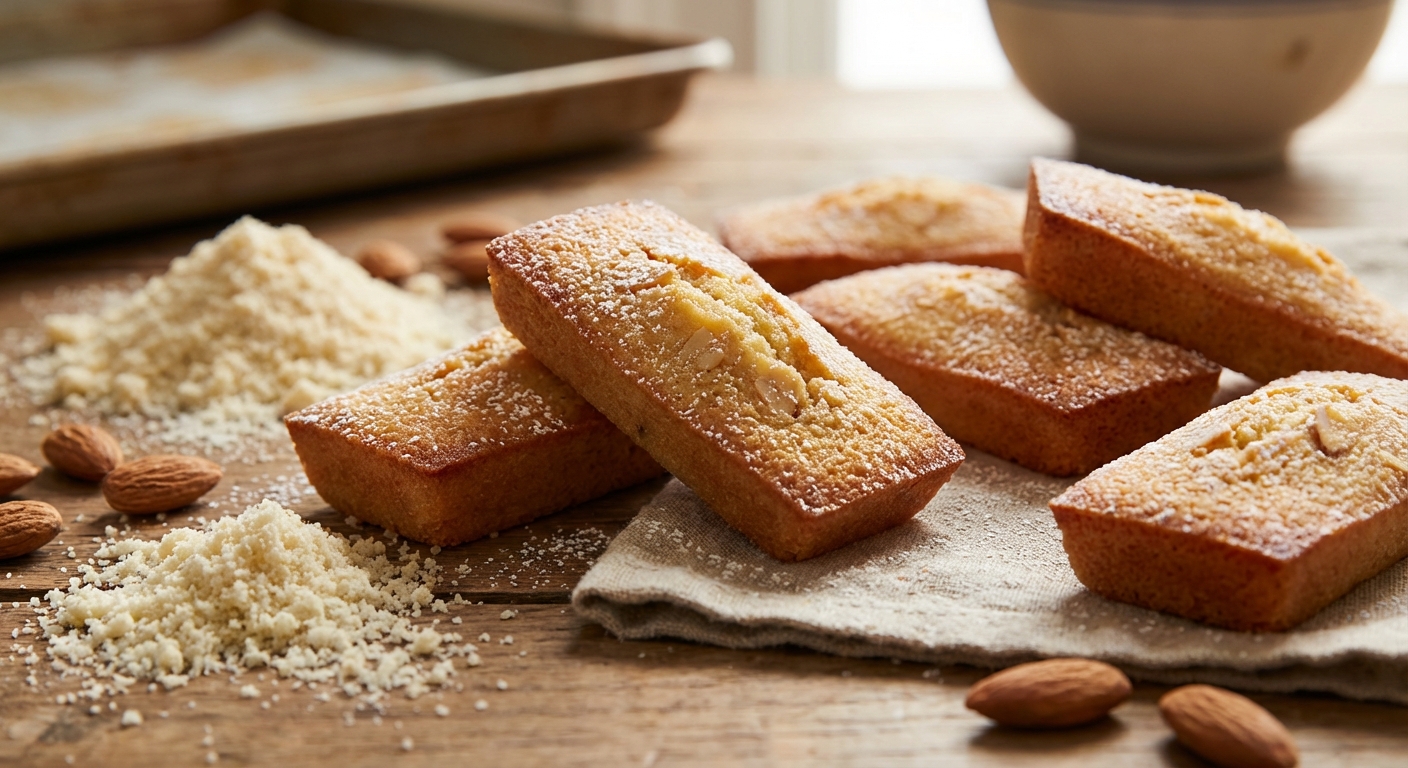découvrez nos financiers légers à la poudre d'amande, sans jaunes d'œufs, pour une gourmandise délicate et saine à savourer à tout moment.