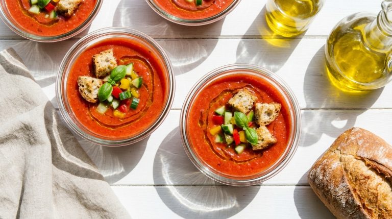découvrez notre recette de gaspacho maison parfait, avec une astuce simple pour un goût intense et une texture légère, idéale pour les journées chaudes.