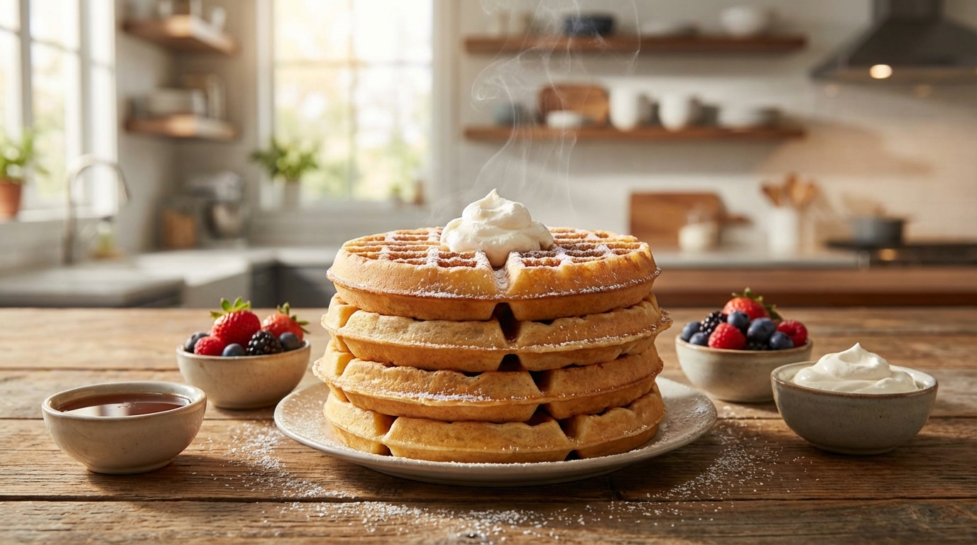 découvrez notre recette de gaufres légères et express, simple et rapide à réaliser pour des moments gourmands en toute simplicité.