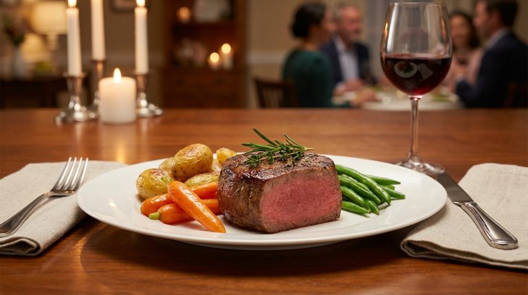découvrez ma recette de filet mignon, un plat savoureux qui a séduit mes invités et les a fait revenir à table avec enthousiasme.