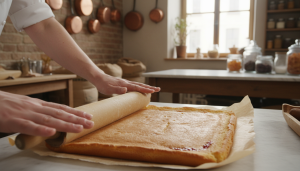 découvrez le roulé praliné-noisettes au cœur croustillant, une gourmandise irrésistible qui fait sensation sur la toile et ravit les papilles.