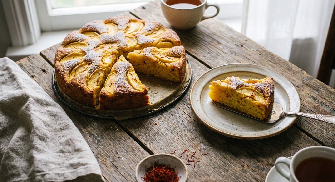 découvrez le gâteau pommes-safran, une douceur raffinée qui sublime vos pauses gourmandes avec une saveur unique et élégante.