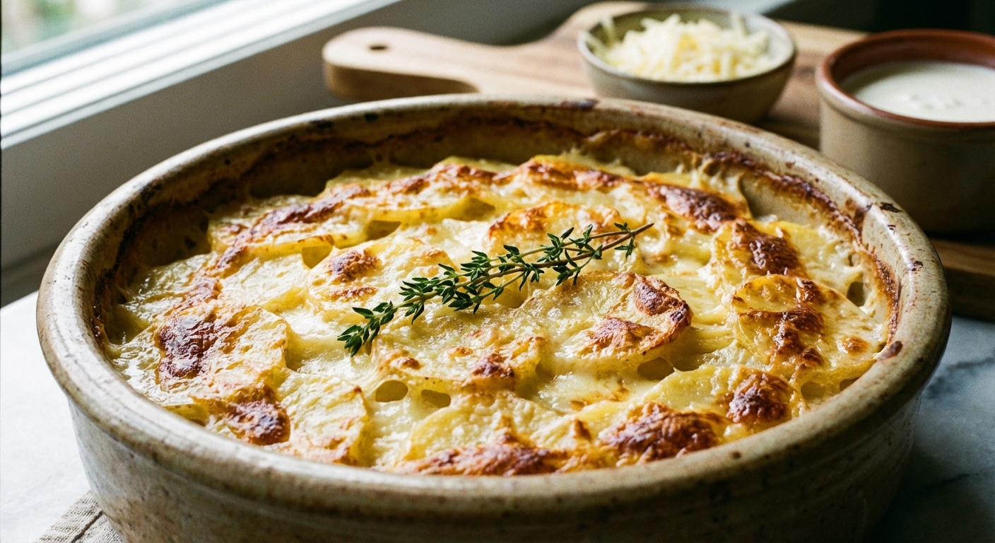 découvrez le secret d'un gratin de pommes de terre fondant, savoureux et rapide à préparer pour régaler toute la famille en un rien de temps.