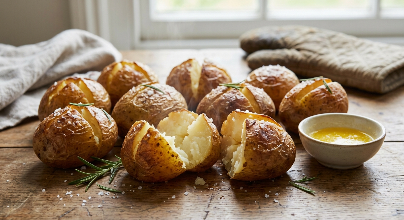 découvrez le secret simple et infaillible pour des pommes de terre au four croustillantes à chaque fois. suivez nos astuces faciles pour un résultat parfait et savoureux à chaque fournée.