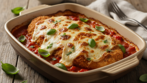 découvrez notre recette facile et savoureuse de poulet au parmesan, parfaite pour un repas rapide et gourmand.