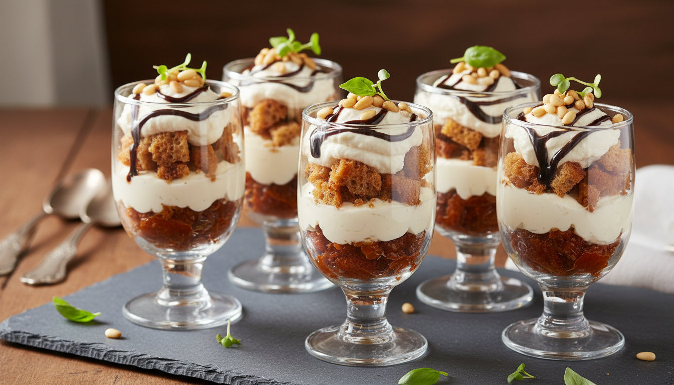 découvrez notre tiramisu salé à la tomate et au fromage frais, une verrine gourmande et innovante parfaite pour surprendre vos invités avec une saveur authentique et légère.