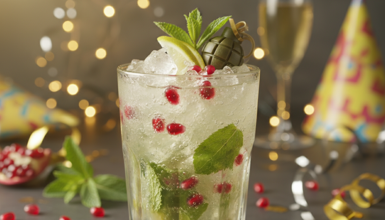 découvrez un réveillon étincelant avec le mojito grenade, un cocktail aux éclats rouges et verts qui apporte une touche fruitée et spectaculaire à vos célébrations.