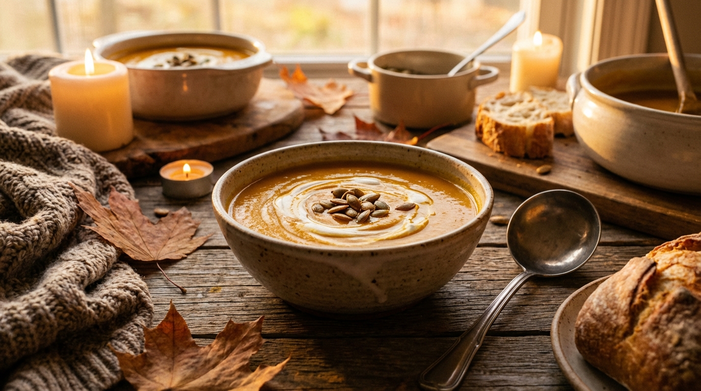découvrez notre recette facile et savoureuse de velouté de potimarron, idéale pour un repas chaleureux et gourmand en famille.