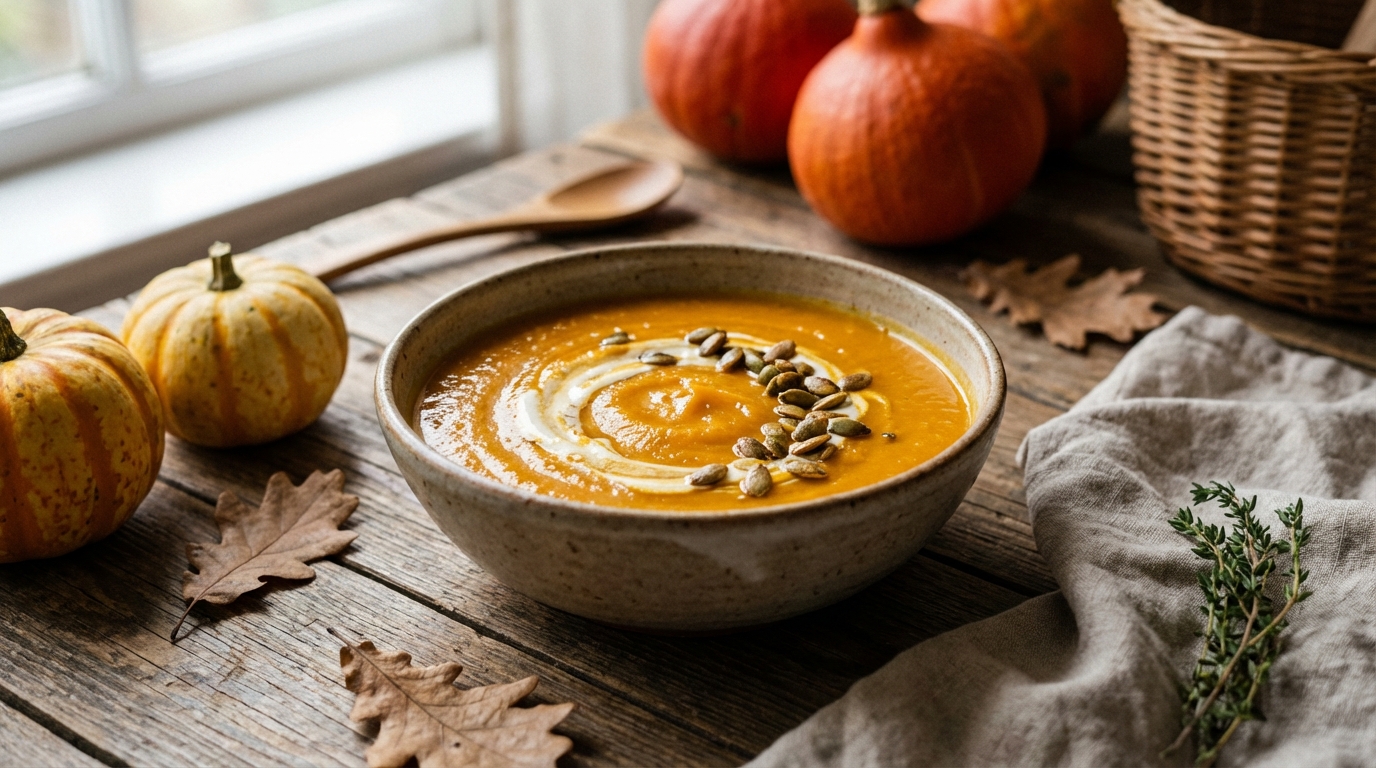 découvrez notre recette facile et gourmande de velouté de potimarron, parfaite pour réchauffer toute la famille avec douceur et saveurs automnales.