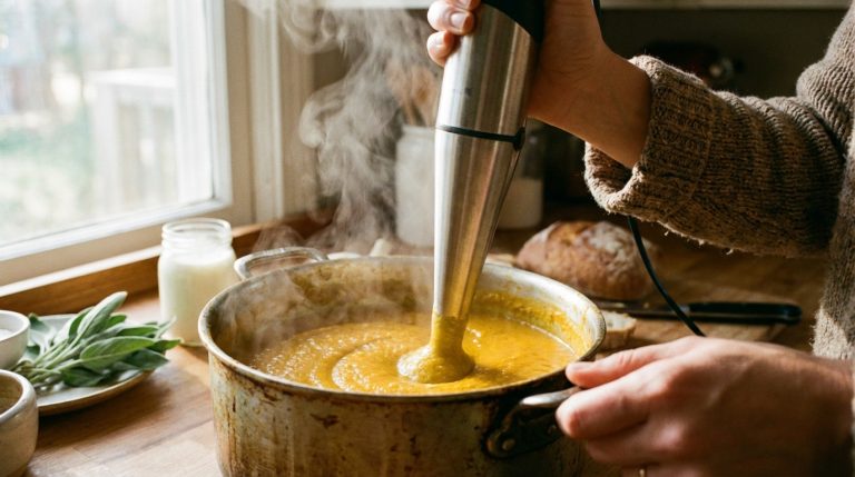 découvrez notre recette facile et gourmande de velouté de potimarron, parfaite pour réchauffer et réconforter toute la famille lors des repas.