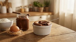 Gâteau express à la pâte à tartiner aux noisettes, dessert fondant prêt en 10 minutes