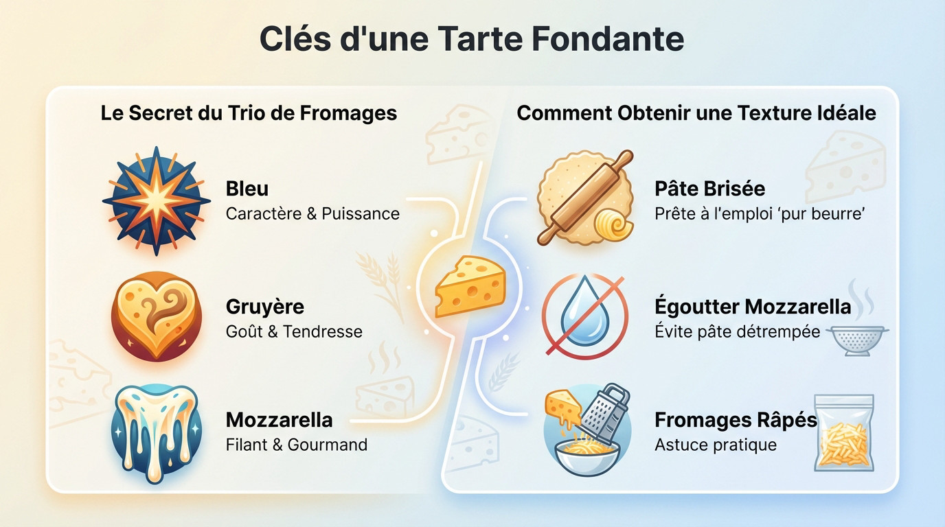 Ingrédients clés pour une tarte fromagère fondante et dorée