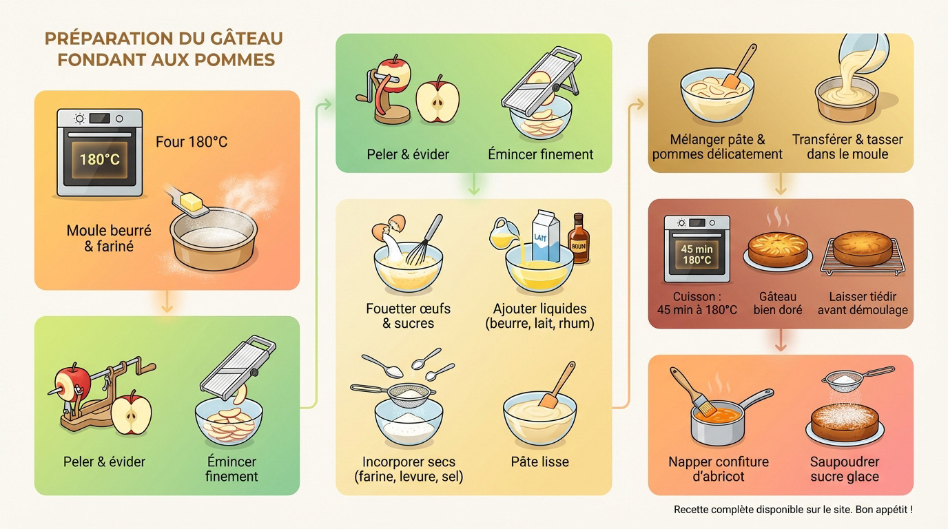 Préparation des pommes à la mandoline pour le gâteau fondant