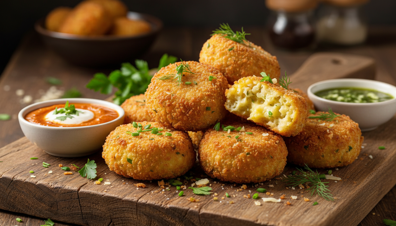 découvrez ces croquettes de chou-fleur au comté : un apéritif maison alliant un intérieur fondant à un extérieur croustillant pour régaler vos invités.