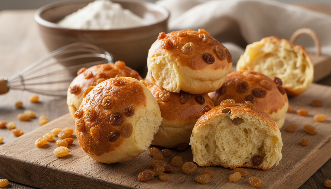 découvrez notre recette simple et rapide de briochettes moelleuses aux raisins secs, parfaites pour un moment gourmand et savoureux à partager en famille ou entre amis.