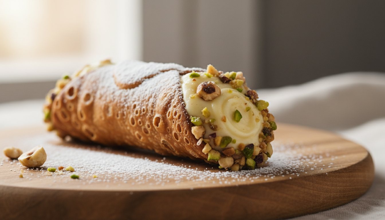 découvrez nos cannoli dorés au four, garnis d'une crème pâtissière à la vanille délicieusement onctueuse. un délice artisanal simple à préparer et à savourer chez vous.