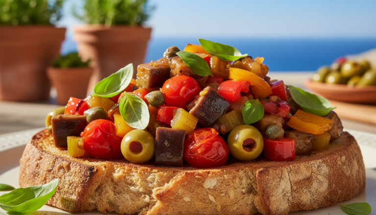 découvrez notre recette maison de caponata sicilienne, un plat ensoleillé et savoureux qui évoque la douceur des vacances et apporte une touche de méditerranée à votre table.
