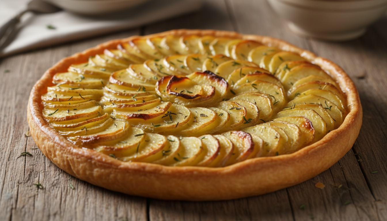 découvrez la recette de cette tarte aux pommes de terre apparemment simple, mais contenant une astuce secrète digne des grands chefs pour un goût exceptionnel.