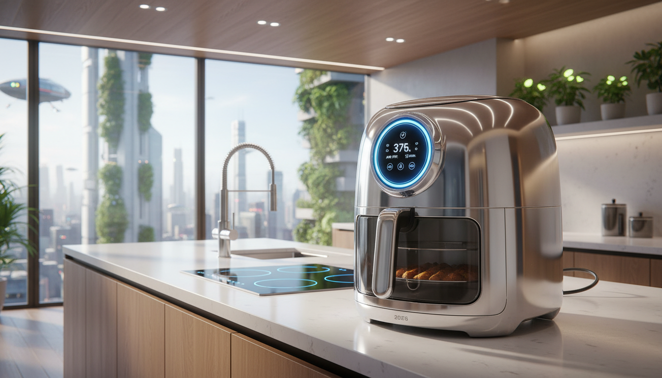 découvrez le cosori iconic single, un airfryer en inox qui permet de préparer des frites délicieusement saines, croustillantes et sans huile pour une cuisine légère et savoureuse.