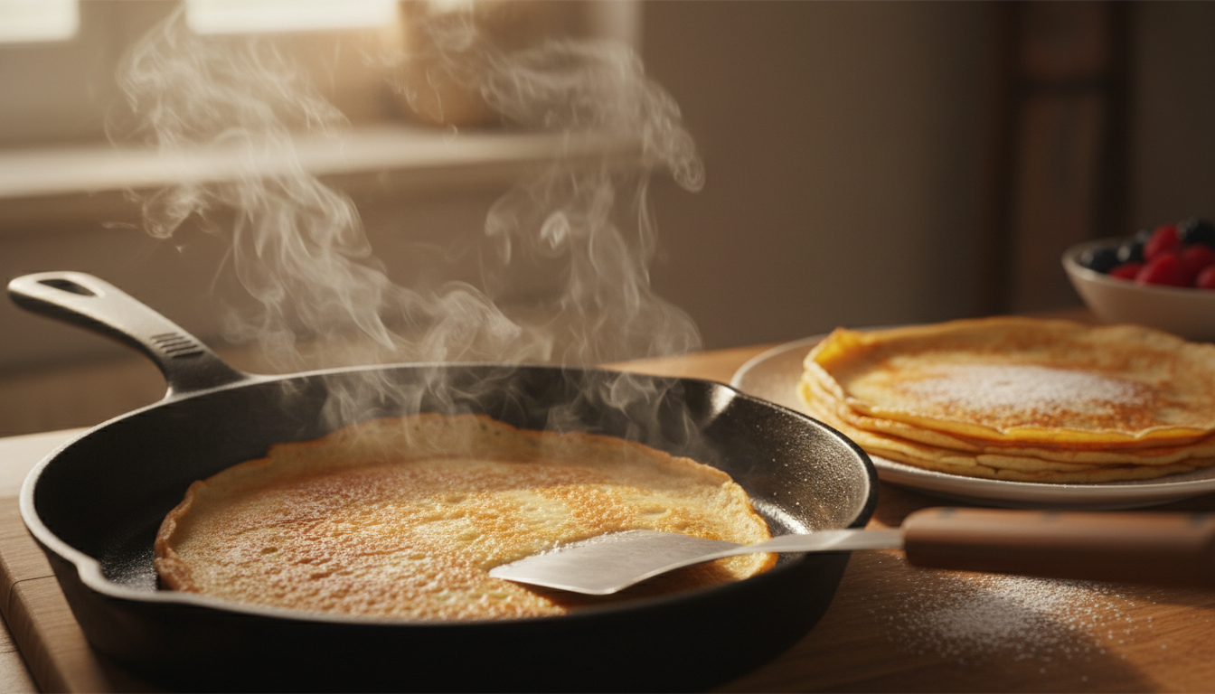 découvrez la recette facile et rapide des crêpes express de cyril lignac, moelleuses, dorées et inratables, parfaites pour réussir votre chandeleur en toute simplicité.