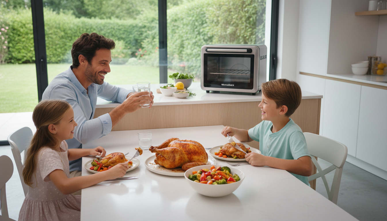 découvrez le four multifonction moulinex easy fry al605820, alliant performance et polyvalence pour une cuisson saine et rapide. parfait pour toutes vos recettes, il simplifie votre quotidien en cuisine.