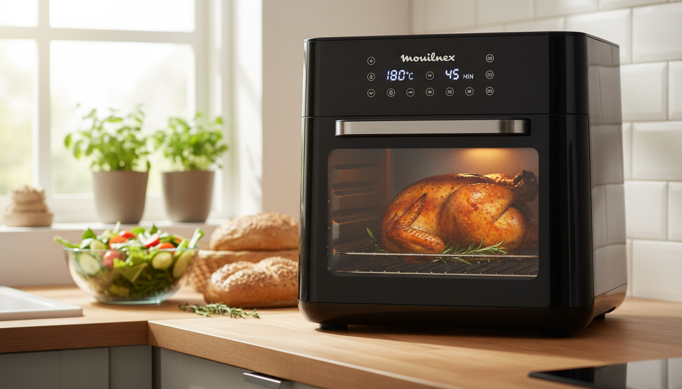 découvrez le four multifonction moulinex easy fry al605820, alliant performance et polyvalence pour une cuisson saine et rapide. parfait pour vos repas quotidiens, il facilite toutes vos préparations culinaires.