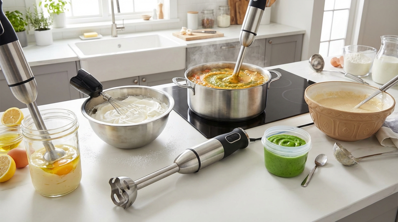 découvrez 5 usages surprenants de votre mixeur plongeant pour faciliter vos préparations culinaires au quotidien.