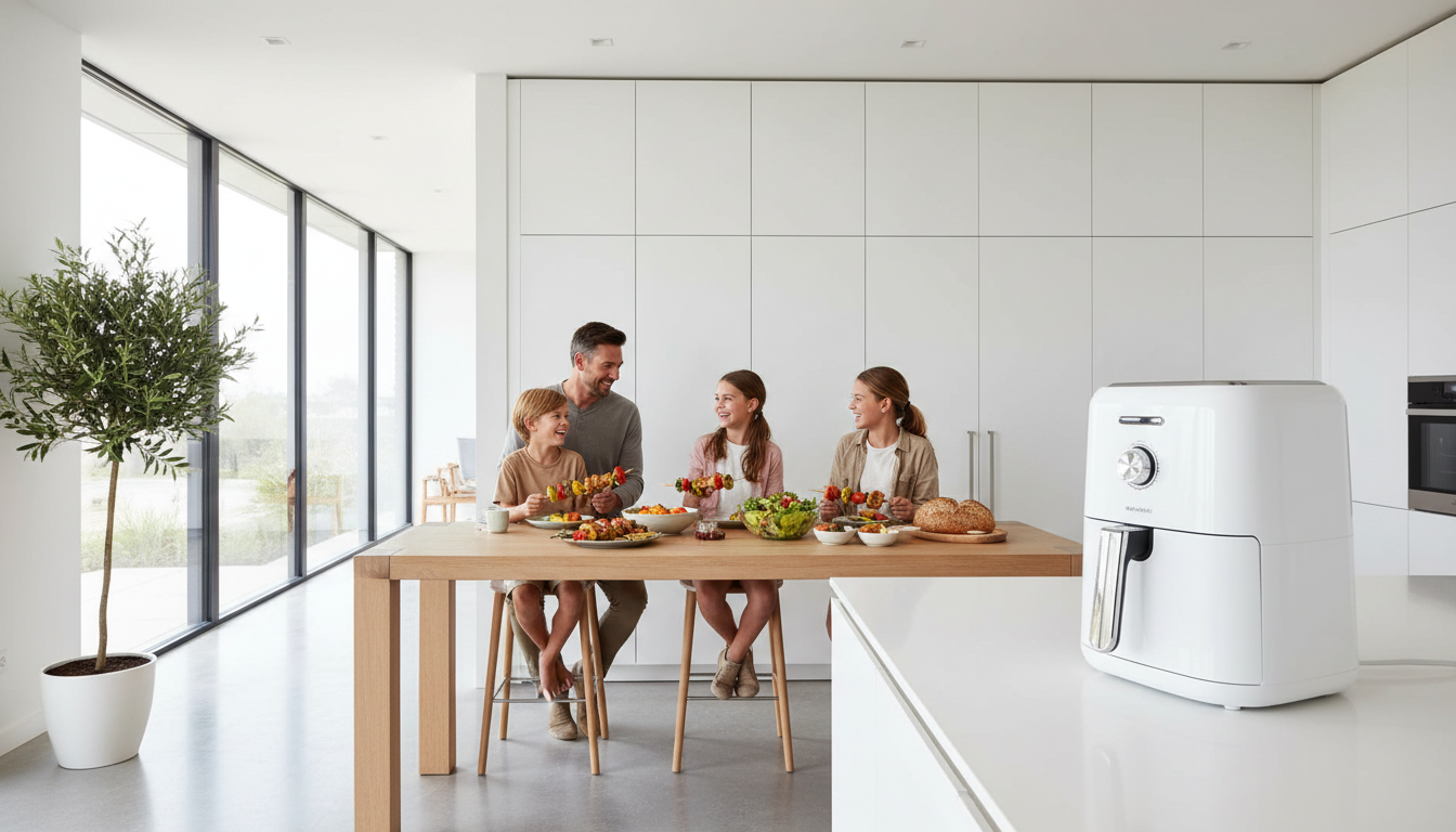 découvrez la friteuse ninja double stack xl sl400euwh, offrant 9,5 l de cuisson saine sans huile pour préparer des plats délicieux et croustillants facilement.