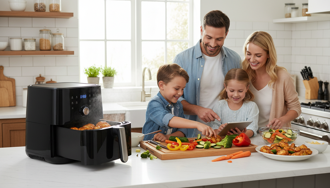 découvrez la friteuse ninja double stack xl sl400euwh avec ses 9,5 l de capacité pour une cuisson saine sans huile. profitez de repas délicieux et légers grâce à sa technologie innovante.