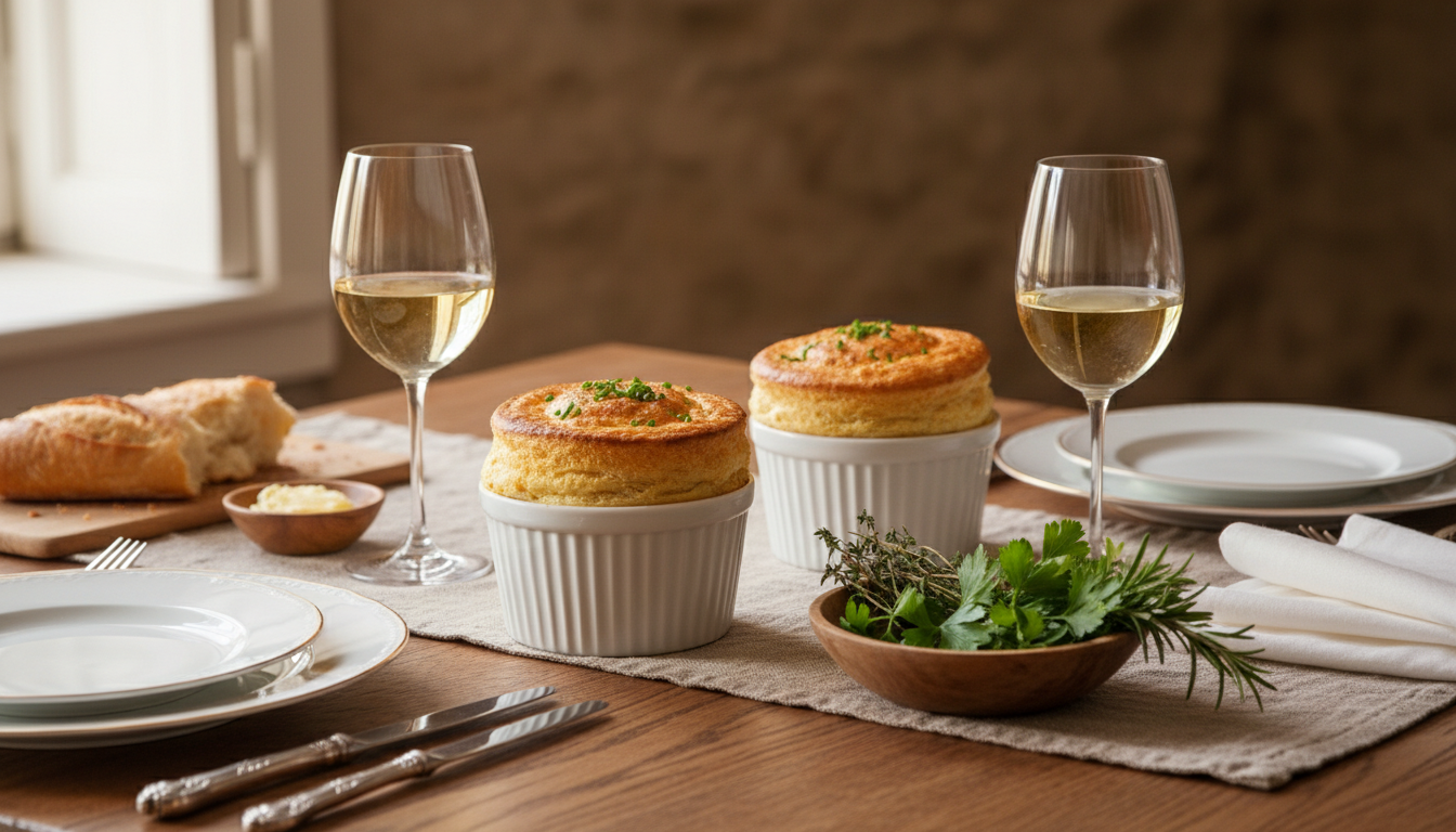 découvrez une recette raffinée de soufflé au fromage bleu et topinambour, alliant légèreté et saveurs intenses pour un délice aérien unique.