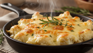découvrez notre recette gourmande de gratin de chou-fleur au fromage à raclette, un plat fondant et savoureux parfait pour régaler toute la famille.