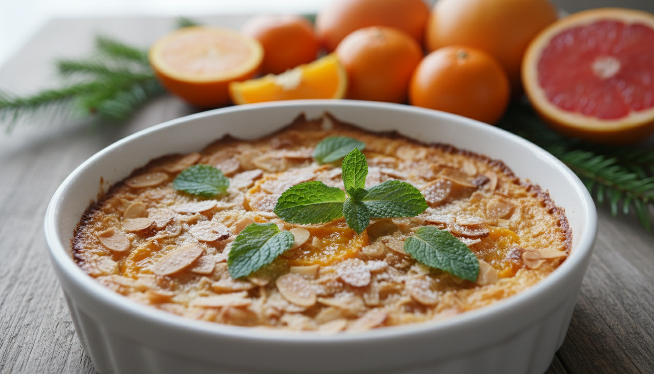 découvrez notre recette légère et gourmande de gratin de clémentines à la poudre d’amande, un dessert parfumé et facile à réaliser pour toutes les occasions.
