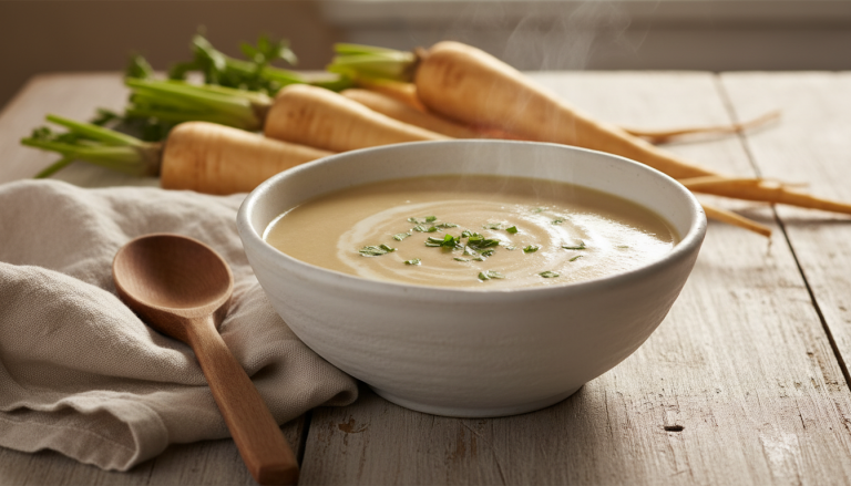 découvrez notre recette facile et rapide de velouté de panais à la crème légère pour un délice onctueux et réconfortant. parfait pour toutes les saisons !