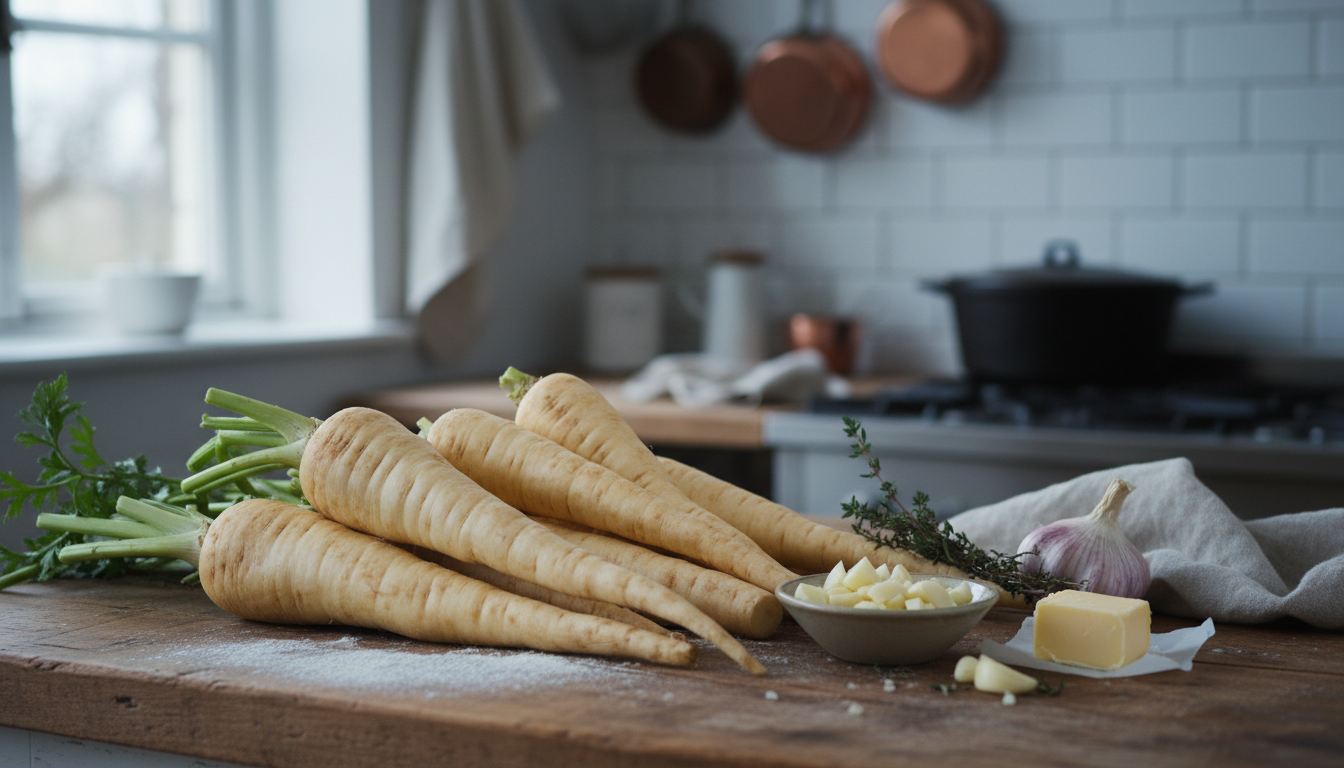 découvrez notre recette savoureuse et réconfortante de délice velouté de panais au fromage frais, parfaite pour un repas gourmand et sain.