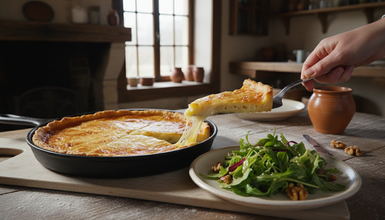 découvrez notre recette gourmande de tarte fondante au mont d’or, un délice crémeux et savoureux à savourer en toute simplicité.